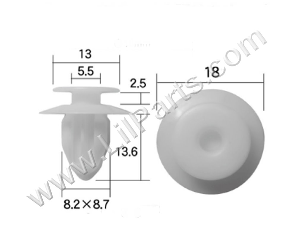 Compatible with Toyota: 75867-33030 Toyota Avalon, Camry, Prius, Scion, Sienna, Solara & Venza 2000 - On PN:[11-499] Auveco 21538,Auveco 21012,Auveco 21226